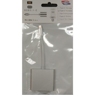 Type C USB 3.1 to USB-C 4K HDMI USB 3.0 Adapter Cable 3 in 1 Hub For Macbook Pro