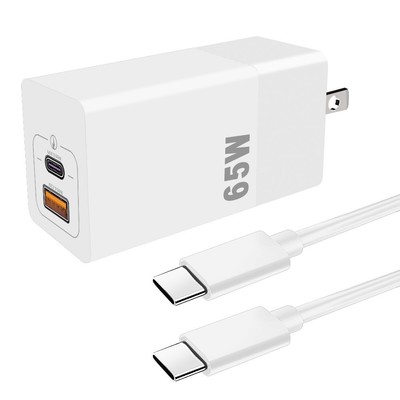 High Efficiency 1 x 65W PD3.6 + USB Charger & 60W Type C Cable f OnePlus 8T+ 5G