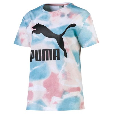 

Футболки Puma Cloud Pack Aop женские размер  спортивная повседневная 596345-14, Розовый