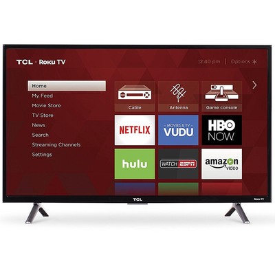 TCL 32-inch Roku Smart LED HDTV with 720p Resolution &...