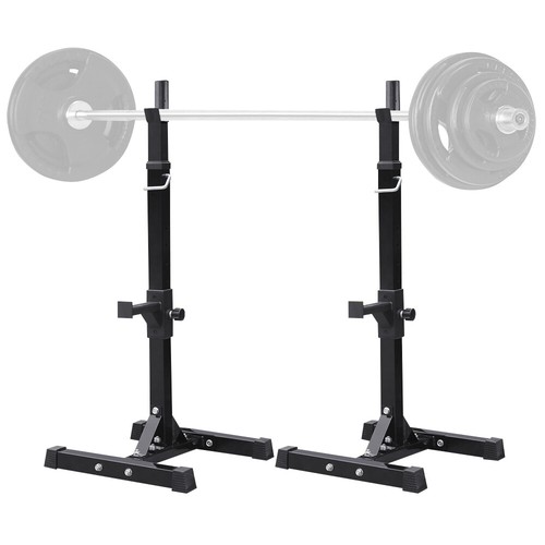 Adjustable Squat Rack Gym Bench Press Barbell Stand Olympic Weight