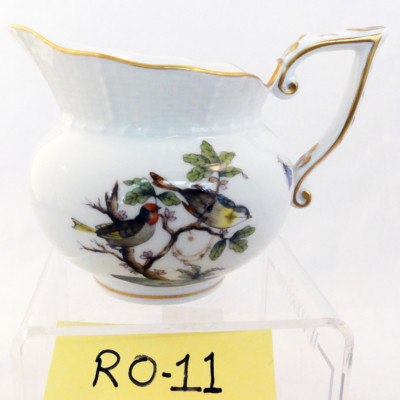 HEREND ROTHSCHILD BIRD Creamer 3.6 tall Orsier Shape RO11 NEW NEVER USED Hungary