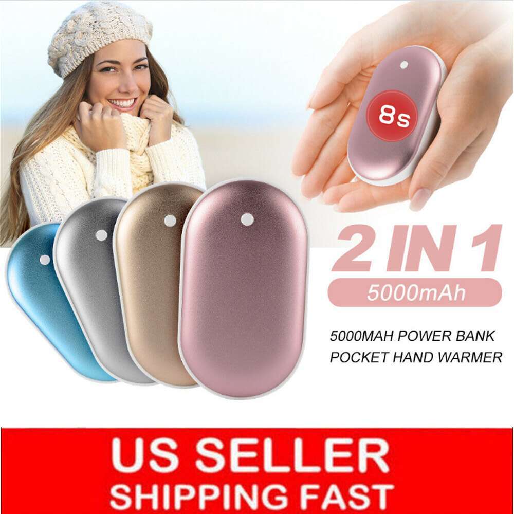 Rechargeable Hand Warmer 5000mAh USB Heater Power Bank Elect