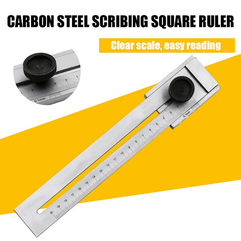 Carbon Steel Scribe Square Ruler Marking Gauge Mark Tool ...