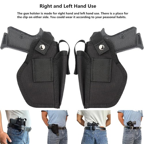 Gun Holster Tactical Concealed Carry Pistol Left/Right Hand IWB OWB w Mag Pouch
