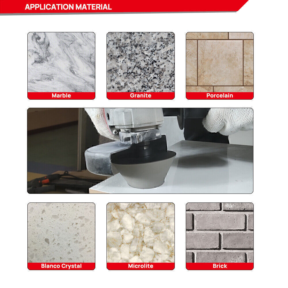 1pc 35 / 50 / 82mm Diamond Chamfer Bits Cone Milling Bit Finger Beveling Hole