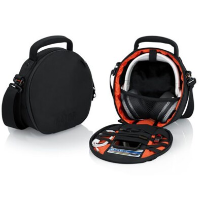 Gator GCLUB DJ Headphones Carry Bag Case w/ Shoulder Strap & Storage Compartment