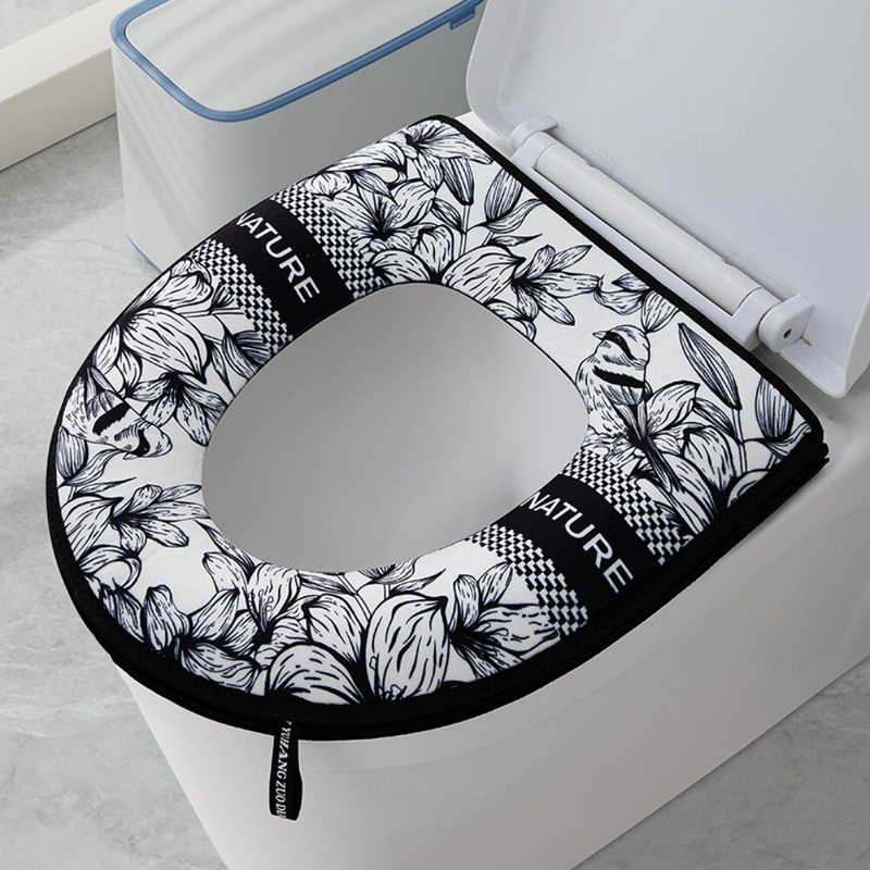 Waterproof Zipper Toilet Cover Universal Toilet Cushion New Toilet Seat Pad