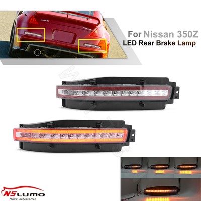 2x Rear Dynamic LED Turn Signal Brake Lamp Tail Light Assy for Nissan 350Z 03-09