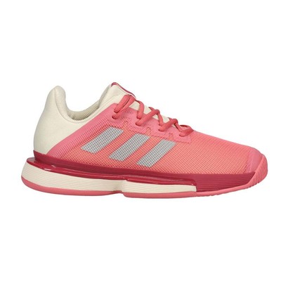 adidas Solematch Bounce Tennis Womens Off White, Pink Кроссовки Спортивная обувь FX