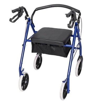 Drive Medical Adjustable Height Rollator Rolling Walker with 8'' Wheels Seniors