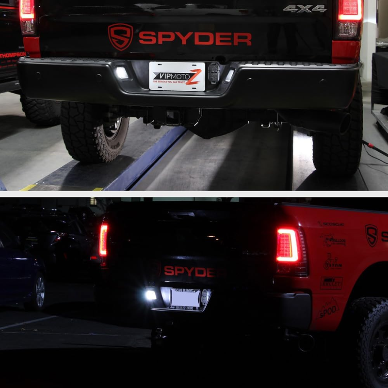 Full LED Smoke Lens License Plate Light Lamp Assembly Replacement For 2003-2018