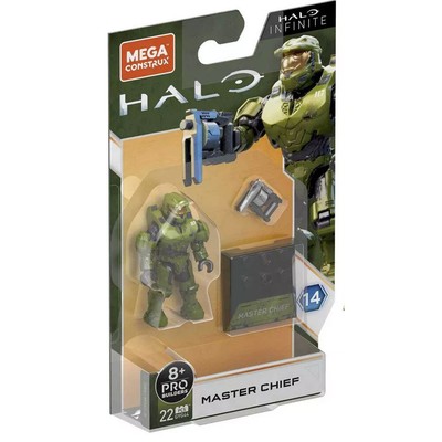 MEGA Construx - Halo Infinite S14 Micro Action Figure - MASTER CHIEF (22 Pieces)