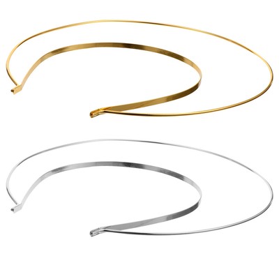 2 Pcs Womens Head Bands Double Crown Headband Charming Everyday Wear Miss Bride