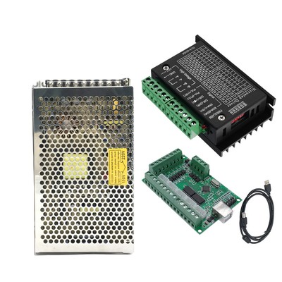 200W power supply&MACH3 USB Breakout Board 5Axis Interface&TB6600 Driver&CNC Kit