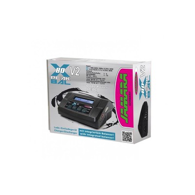 Jamara 153059 Ladegerät X-Peak 80 V2 Aufladen Ladekabel Lithium Akku Batterie