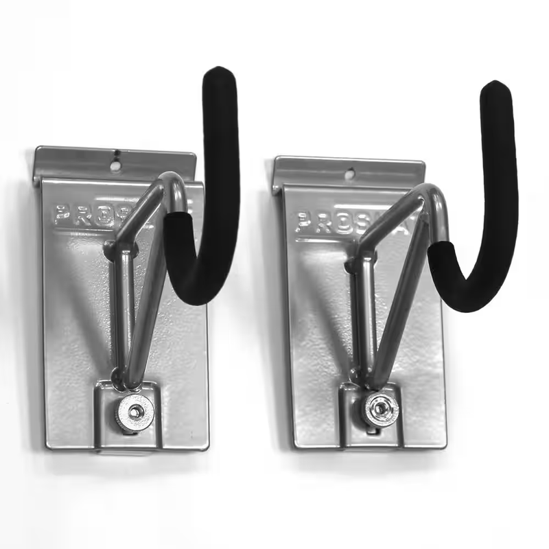 Slatwall U Hook 6 in Super Duty 50 lb Steel Storage Garage Organizer 2 Pack