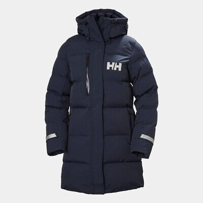 Pre-owned Helly Hansen Wmns Adore Puffy Parka Women Navy In Blue