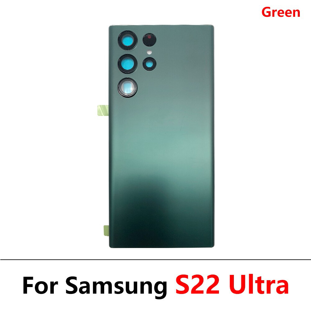 For Samsung Galaxy S22 Ultra Battery Back Cover Glass Cover with Camera Lens