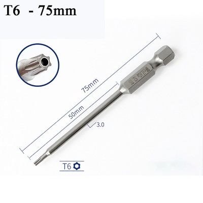 50-200mm Long Reach Torx Star Hex Security Bit Set Tamper Proof Screwdriver Bits