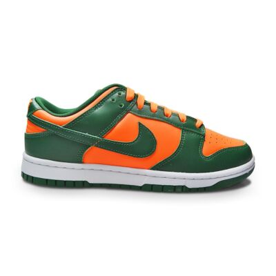 

Мужские кроссовки Nike Dunk Low Retro «Miami Hurricanes» — DD1391 300 — Gorge Green White, Зеленый, Nike Dunk