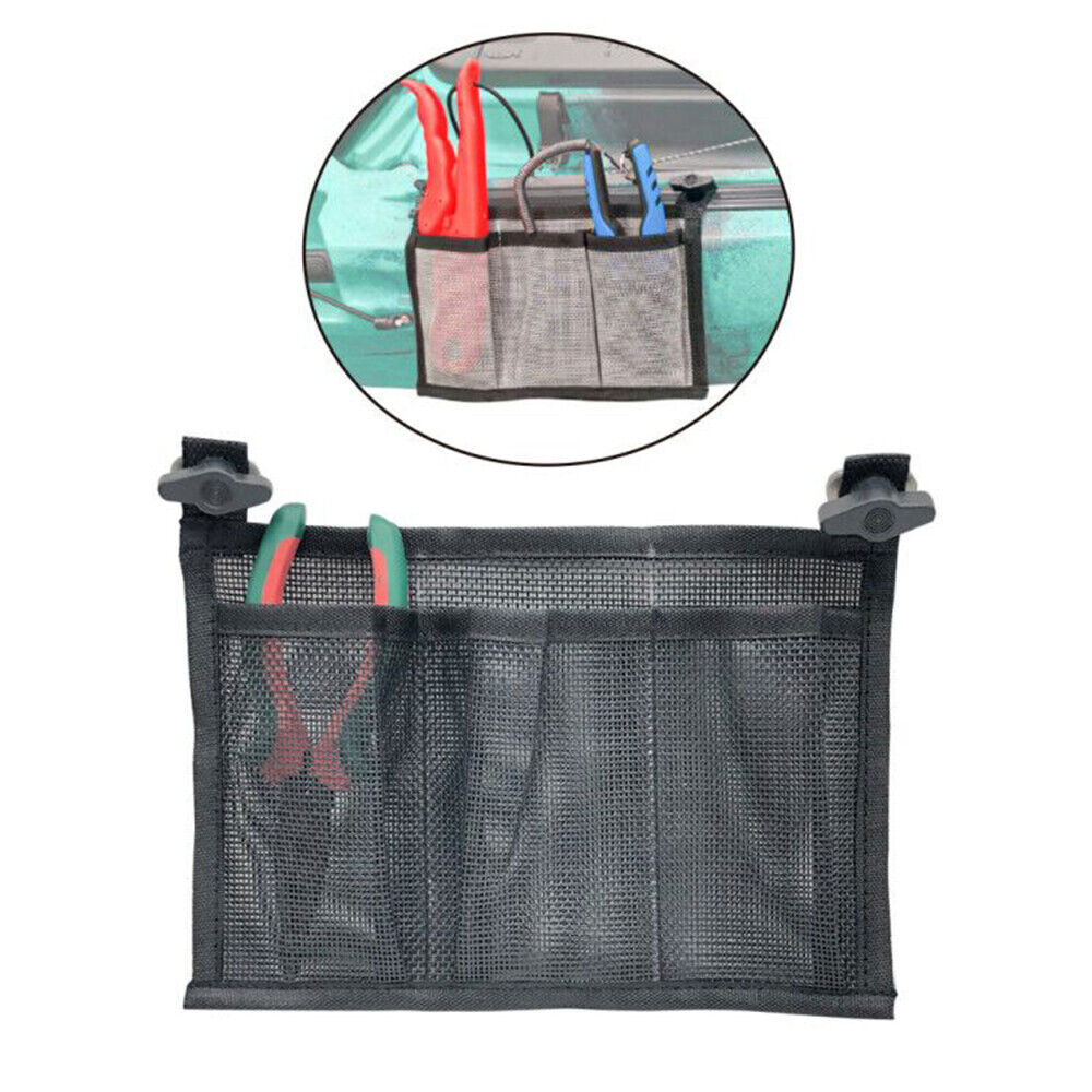 Fishing 3 Pocket Mesh Storage Sleeve Gear Holder Bag Organizer Accessories