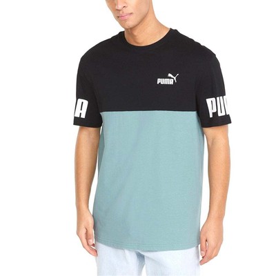 

Футболка Puma Power с цветными блоками и круглым вырезом и короткими рукавами, большие мужские размеры, Синий, Puma Power Colorblock Logo Crew Neck Short Sleeve T-Shirt Big Tal