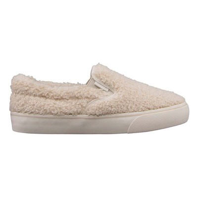 

Lugz Clipper Fleece Slip On Womens Off White Кроссовки Повседневная обувь WCLIPFT-2614, Lugz Clipper Fleece Slip On