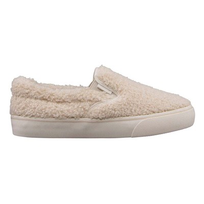 Lugz Clipper Fleece Slip On Womens Off White Кроссовки Повседневная обувь WCLIPFT-2614