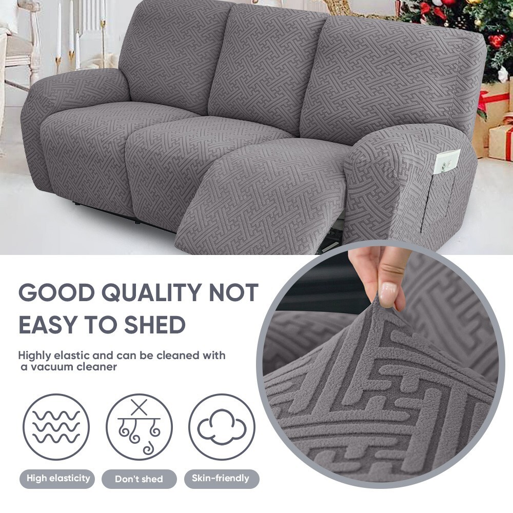 Stretch Recliner Chair Slipcover, Splash-Resistant Sofa Cover Protector for Home