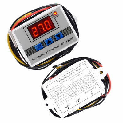 2PCS Digital Temperature Controller Thermostat w/ NTC 10K Sensor 110V 220V AC US