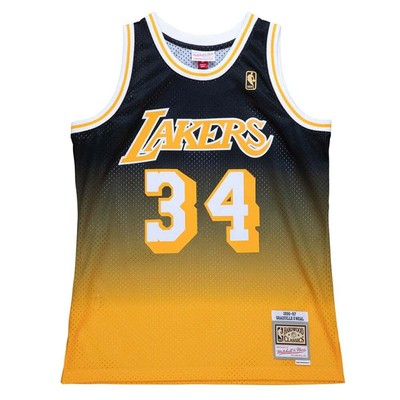 

Спортивная майка Mitchell - Ness Fadeaway Swingman с круглым вырезом 1996, мужская S, Black;gold, Mitchell - Ness Fadeaway Swingman Athletic Tank Jersey 1996