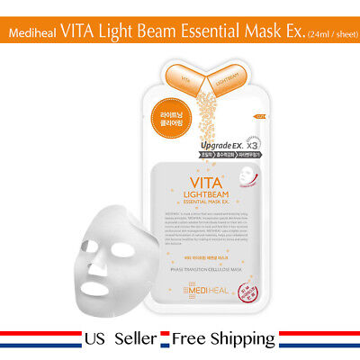 Mediheal Vita LightBeam Essential Mask 24ml 1 ~ 10sheets [ US Seller ]