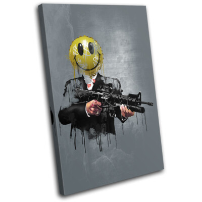 Cash Gang Steampunk Boss Dollar Urban SINGLE DOEK WALL ART foto afdrukken