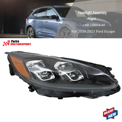 Fit For 2020-2021 Ford Escape Headlight Projector RH/Right Side LED Replacement
