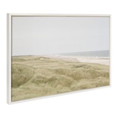 23 x 33 Sylvie Peaceful Coastal Landscape Framed Canvas by Creative Bunch