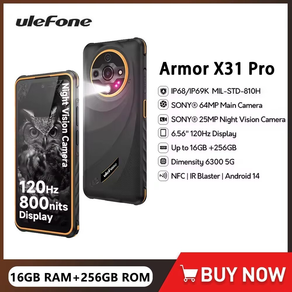 スマートフォン本体 Ulefone Armor X31 Pro 5G 16GB+256GB Amazon.com: Ulefone Armor X31 Pro 5G Rugged Smartphone (2025