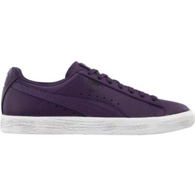 Мужские фиолетовые кроссовки Puma Clyde X Prps Lace Up Повседневная обувь 370225-01