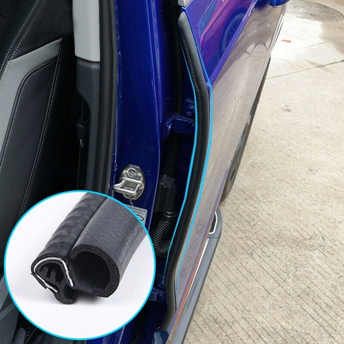 Car Door Edge Weatherstrip Soundproof Rubber Sealing Strip B Pillar Front&Rear