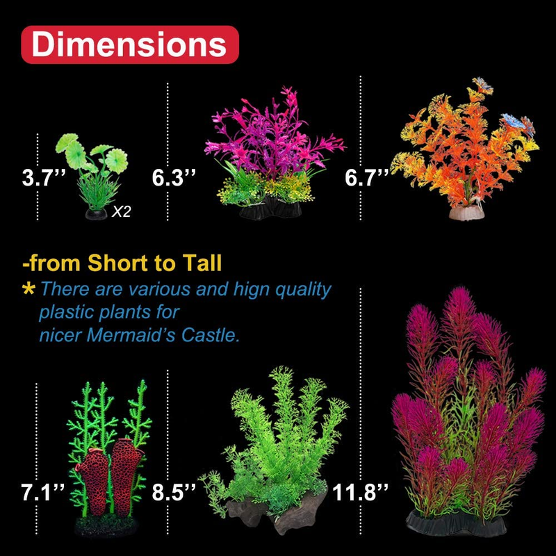 Castle Mermaid Aquarium Ornament Fish Tank Decoration
