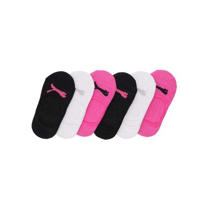 

Носки Puma 6Pk без махровой подкладки с низким вырезом, молодежные носки для девочек, размер 5–6,5, спортивные, повседневные, 8, Розовый