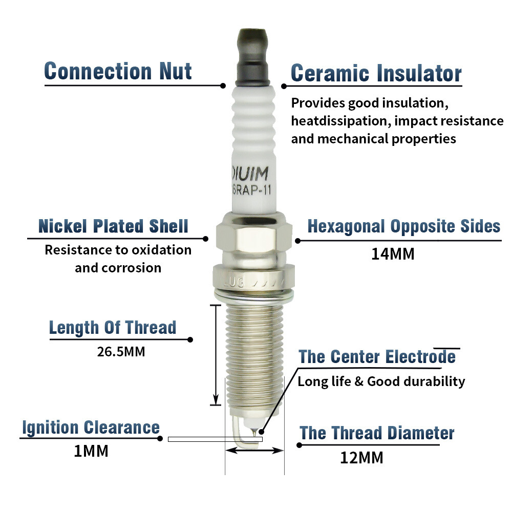 UF549 Ignition Coil and Iridium Spark Plugs For 2007-2013 Nissan Altima 2.5L L4