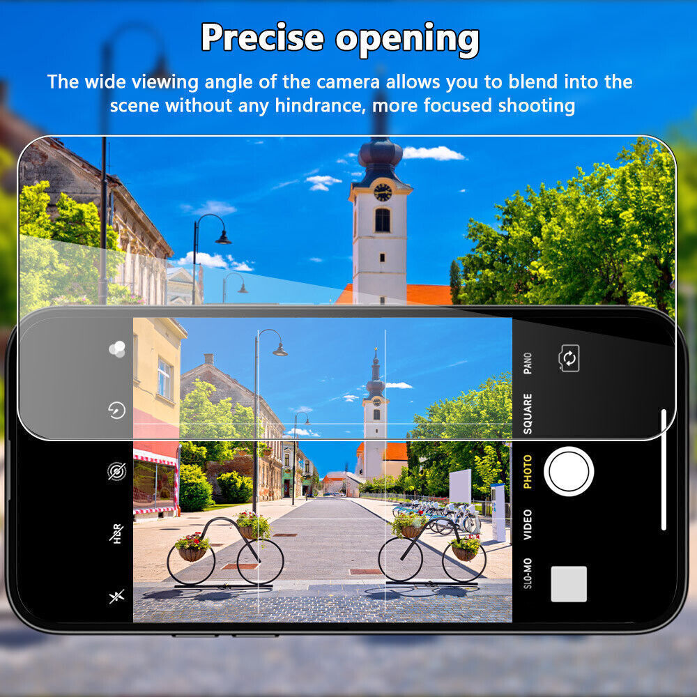 2 Pack Screen Protector Full Cover Tempered Glass For iPhone 13/15 Pro Max/Plus