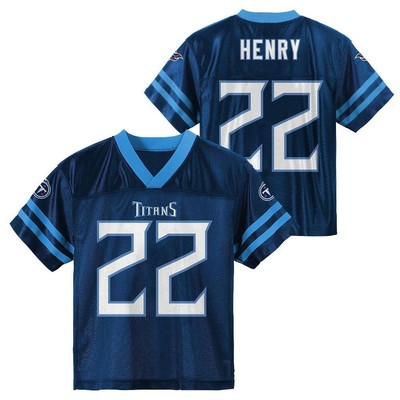 Лицензированная команда NFL Tennessee Titans Toddler Boys с коротким рукавом Henry Jersey Team, 2 года