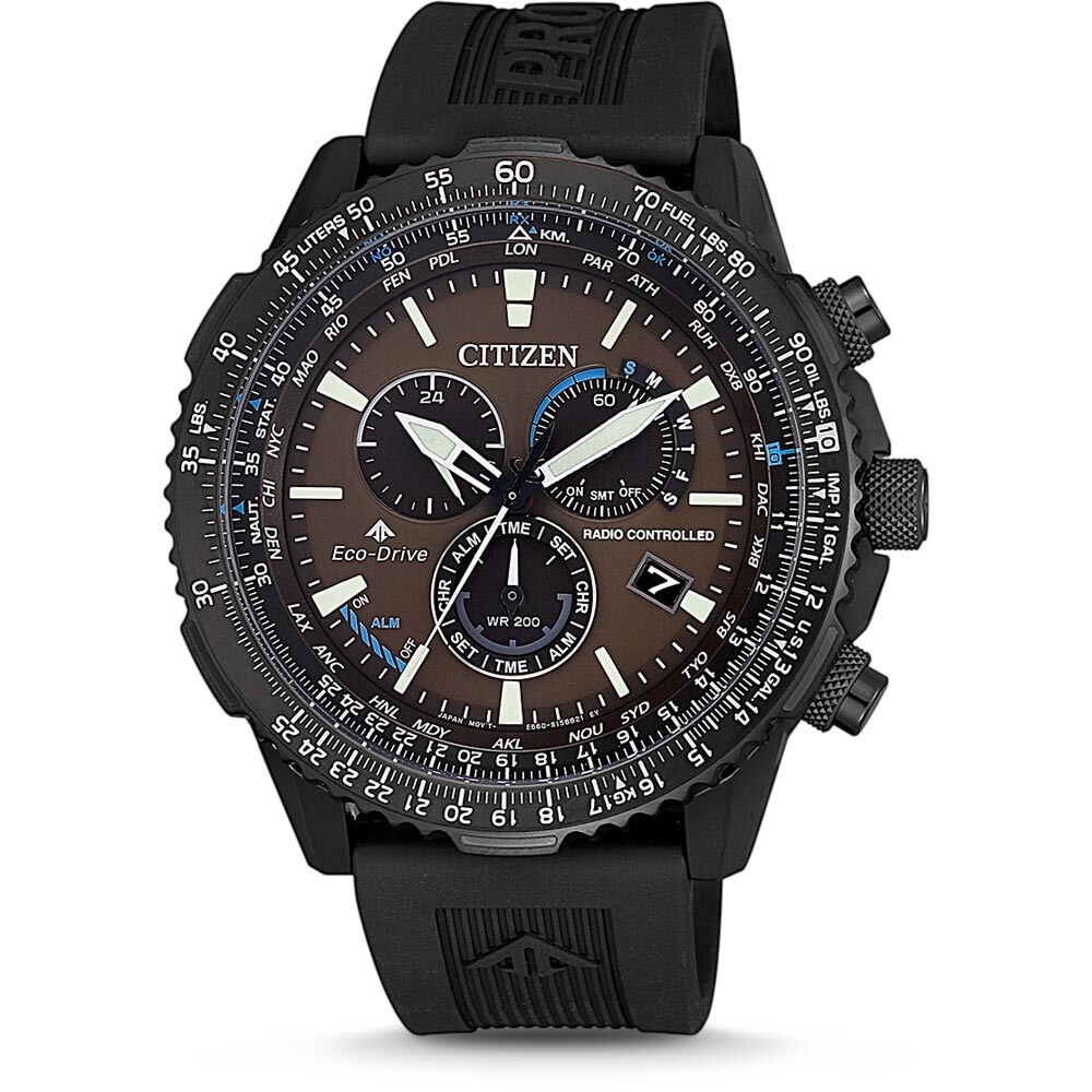 Pre-owned Citizen Promaster Watch Man Cb5005-13x Radio Controlled 200m
