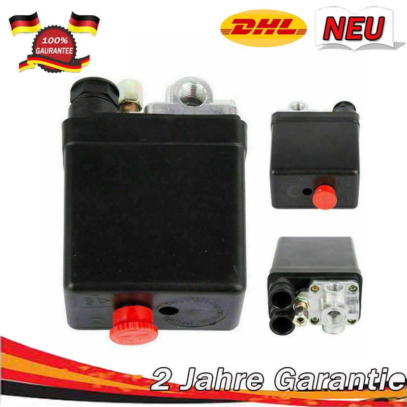 Druckschalter Für Druckluft Kompressor Druckregler 230 V 1/4