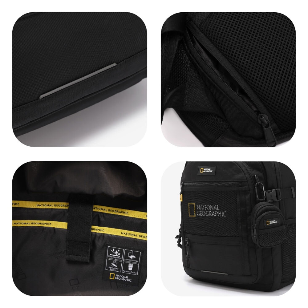 HIDEOUT DAC National Geographic おまけ付 NATIONAL GEOGRAPHIC PACHI PLUS BACKPACK 28L N251ABG520 BLACK