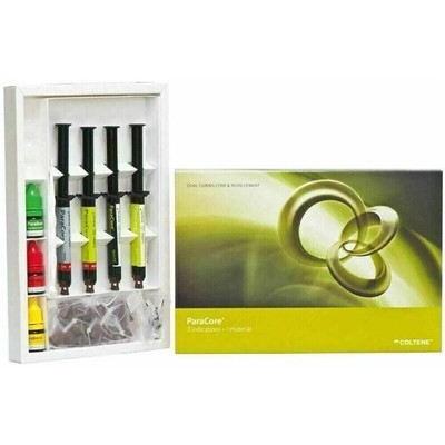 Coltene ParaCore Dual Cure Core Buildup Luting Restoration Kit (Free Ship)