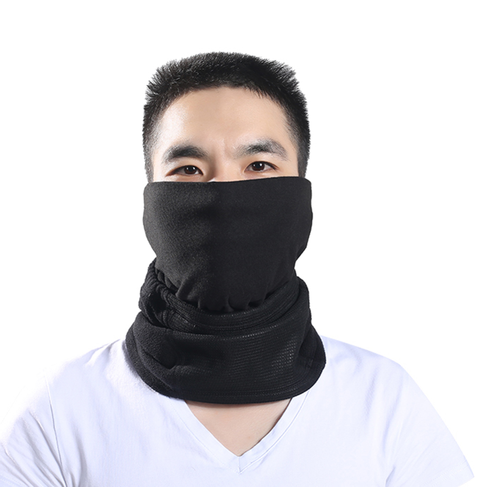 Winter Polar Fleece Windproof Half Face Mask Adjustable Neck Warmer Gaiter Scarf
