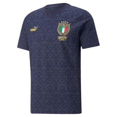 

Мужская футболка Puma Figc Graphic Winner Размер  Повседневная 769990-02, Синий, Puma Figc Graphic Winner Tee
